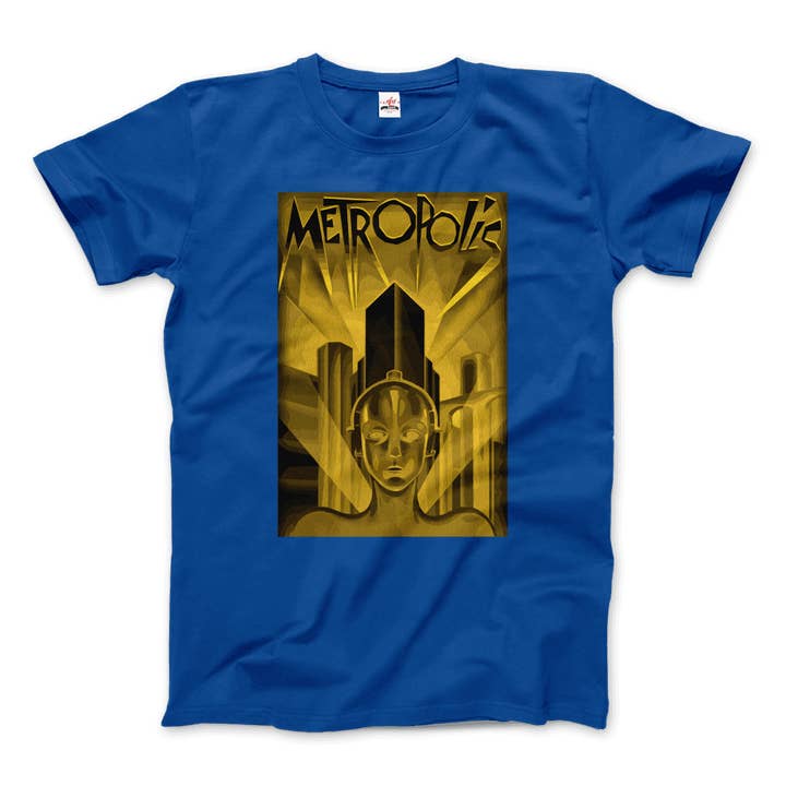 Art-O-Rama Shop – wholesale T-shirt (graphic) – unisex – Metropolis - 1927 Movie Poster Reproduction in Oil Paint T-Shirt13
