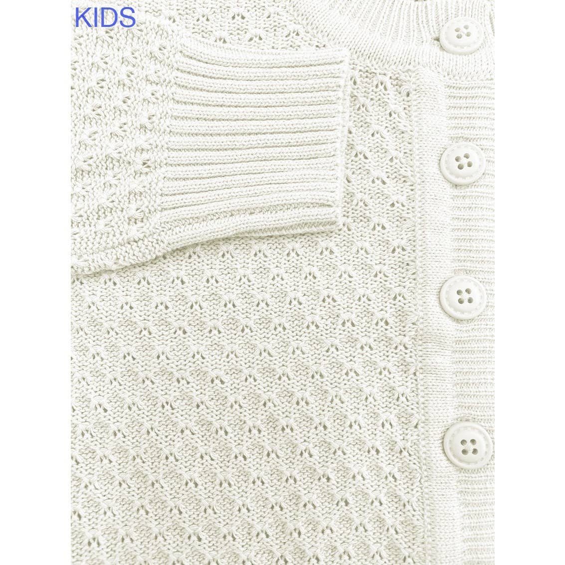 Mak - Vendita all'ingrosso Cardigan - Bambini - Cardigan corto all’uncinetto per bambina con bottoni vintage MK3514KID22