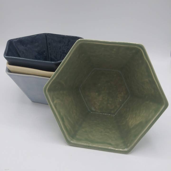 From Donna's Hands - Wholesale Bowl - Hexagon Bowls - ceramic