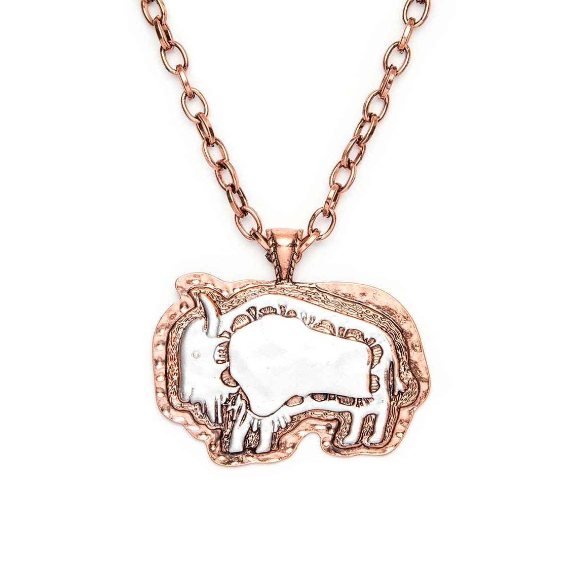 Artini Accessories - Wholesale Jewelry Set - 2 Tone Bull Pendant Necklace Set3