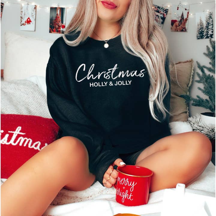 Shamaim - Venta al por mayor Sudadera - Unisex - NAVIDAD HOLLY JOLLY