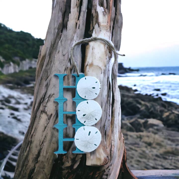 Wackadoodles - Wholesale Ornament - Ho Ho Ho Ornament with Sand Dollar | Christmas 20251