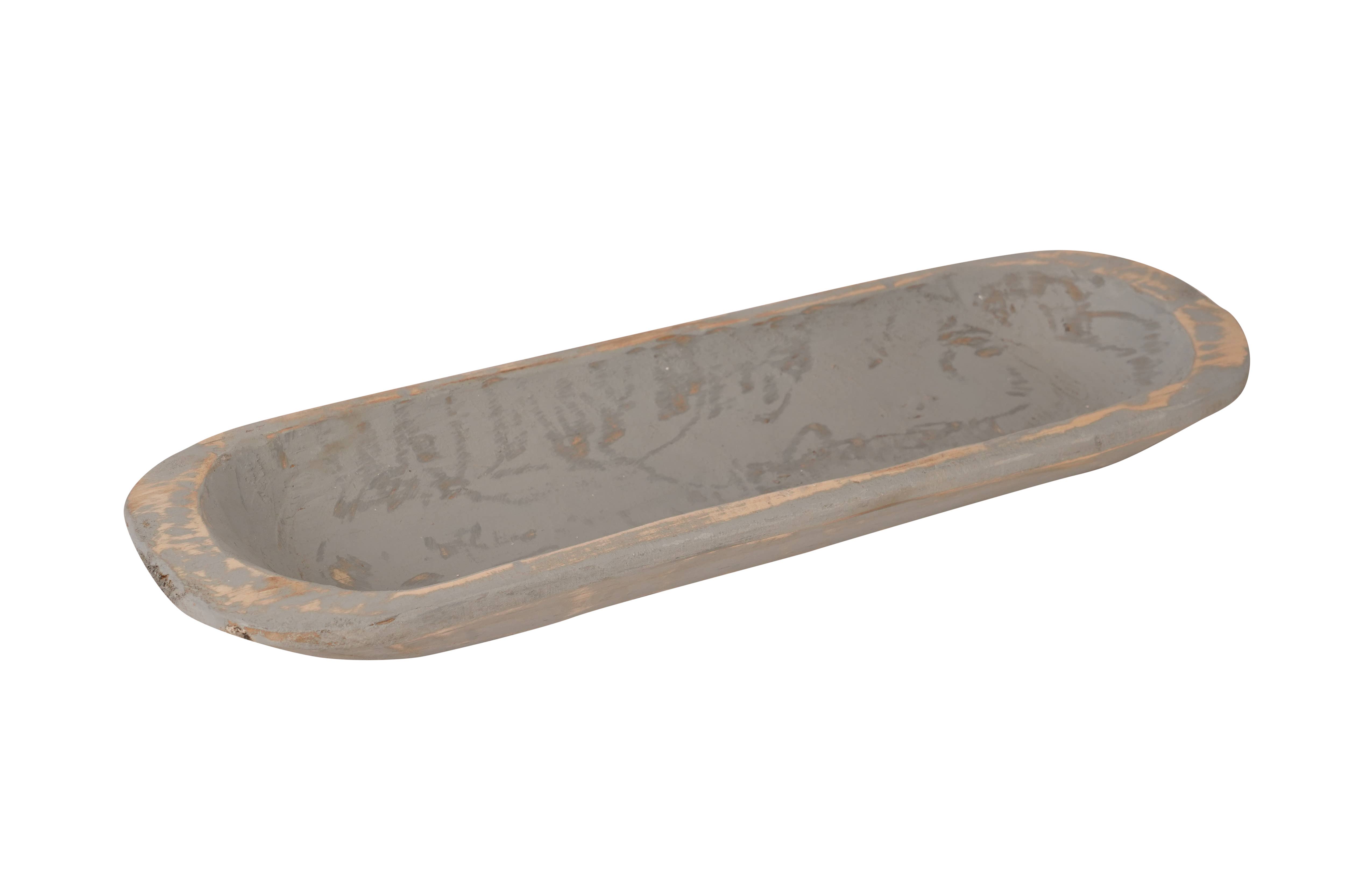 My Amigos Imports - Wholesale Decorative Plate/Dish/Bowl - Small Baguette Bread Bowl-Home Decor #2-Wooden-6x20 inches7