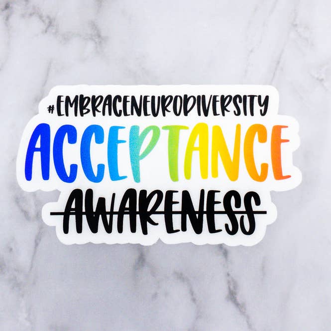 Embrace Neurodiversity Acceptance Neurodivergent Aufkleber für den Großhandel von MaMarie & Co.