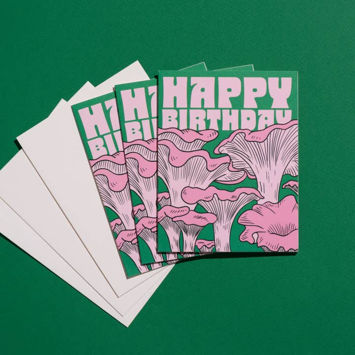 Red Cap Cards - Wholesale Birthday Card - Shroomy Birthday greeting card1