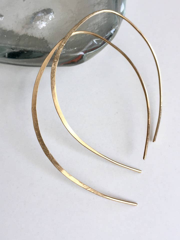 Modern Open Hoops - 14kt Gf for wholesale by Bonnie Boardman Jewelry