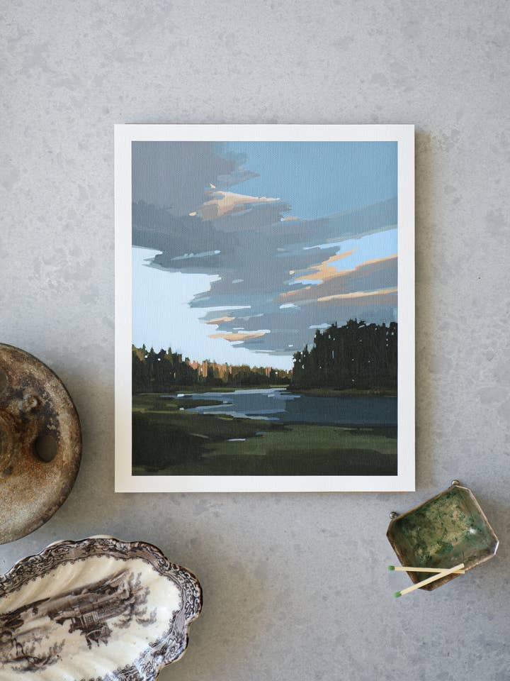Bernard Sunset | Print on Canvas for wholesale by Sarah Madeira Day