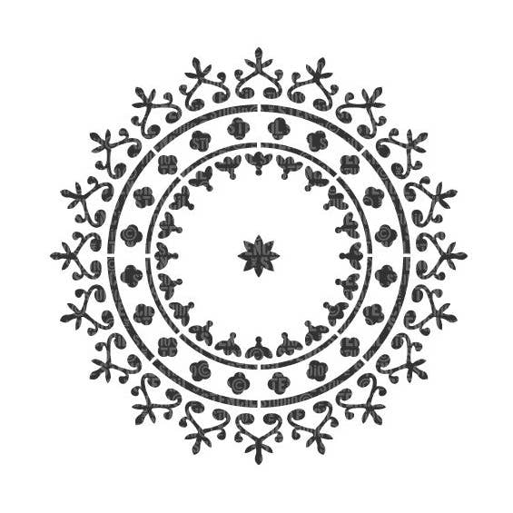 Mundi Circle Motiv Stencil for engroshandel hos The Stencil Studio