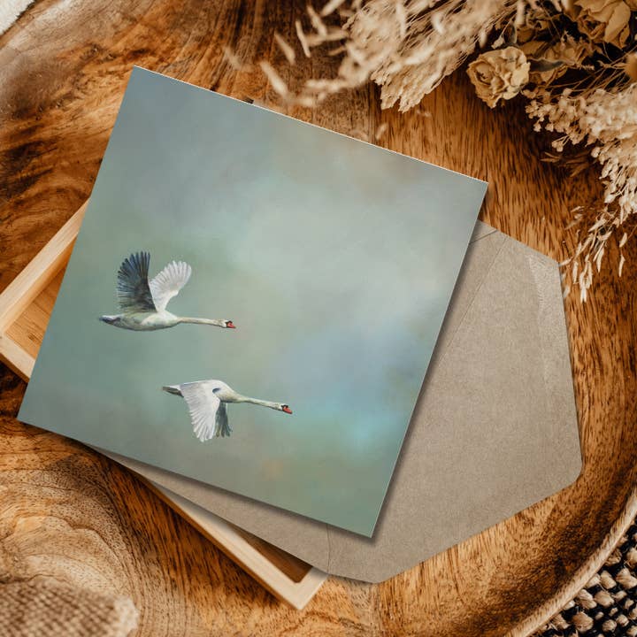 Portrait of Clouds - Wholesale Everyday Greeting Card - Swan Greetings Card - Luxury Textured Cardstock1
