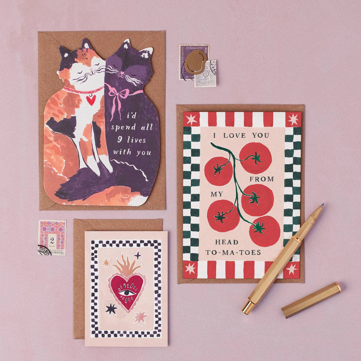 Sister Paper Co. – wholesale Anniversary card – Tomatoes Love Card | Anniversary Card | Valentines Cards1