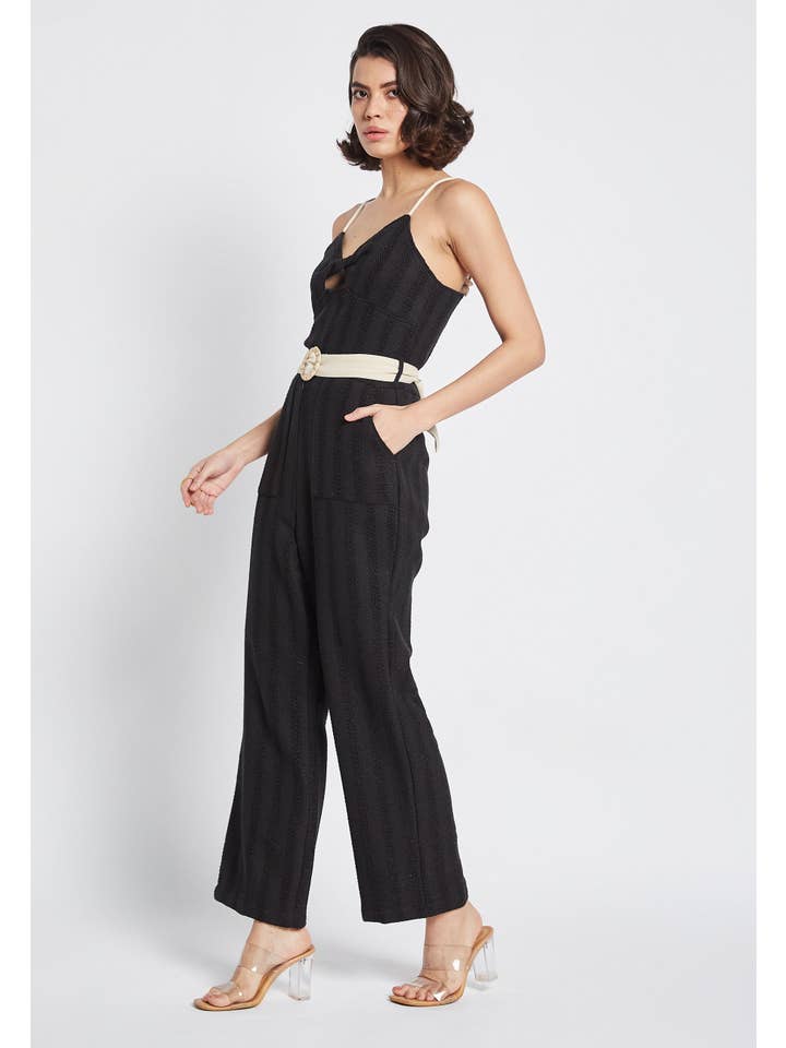 Be Sunset – wholesale Jumpsuit - Dam – Soleil Mai svart jumpsuit6