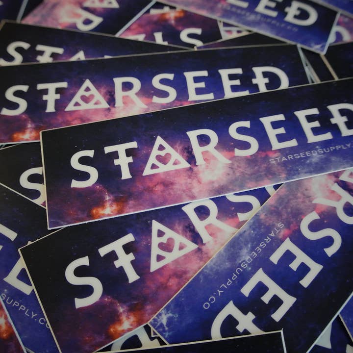 Starseed Sticker (Rectangle) for wholesale by Starseed Supply Co.