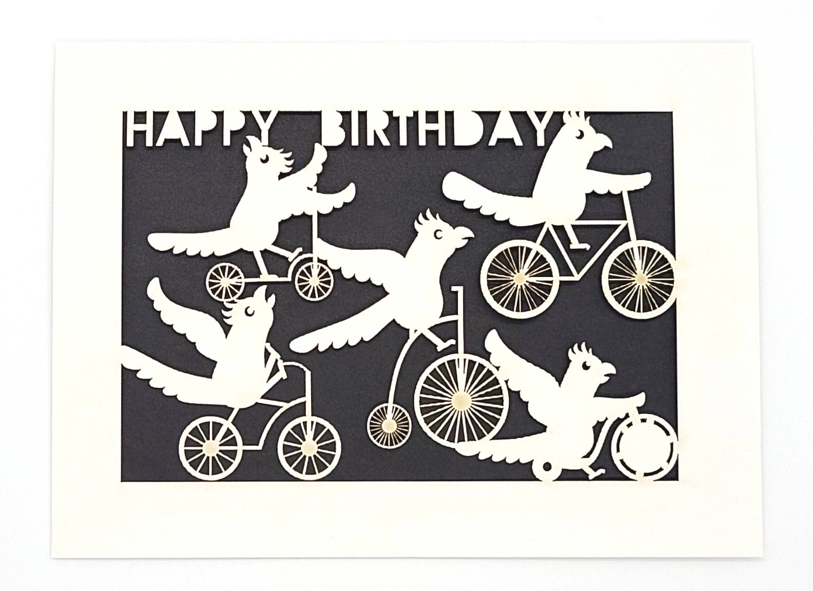two hermanas - Wholesale Birthday Card - Happy Birthday - Parrots on Bikes Birthday Card9