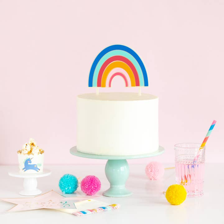 My Mind’s Eye - Wholesale Cake/Cupcake Topper - Magical Rainbow Cake Topper