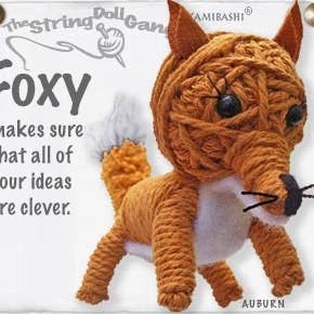 Foxy the Fox String Doll Keychain for wholesale by Kamibashi