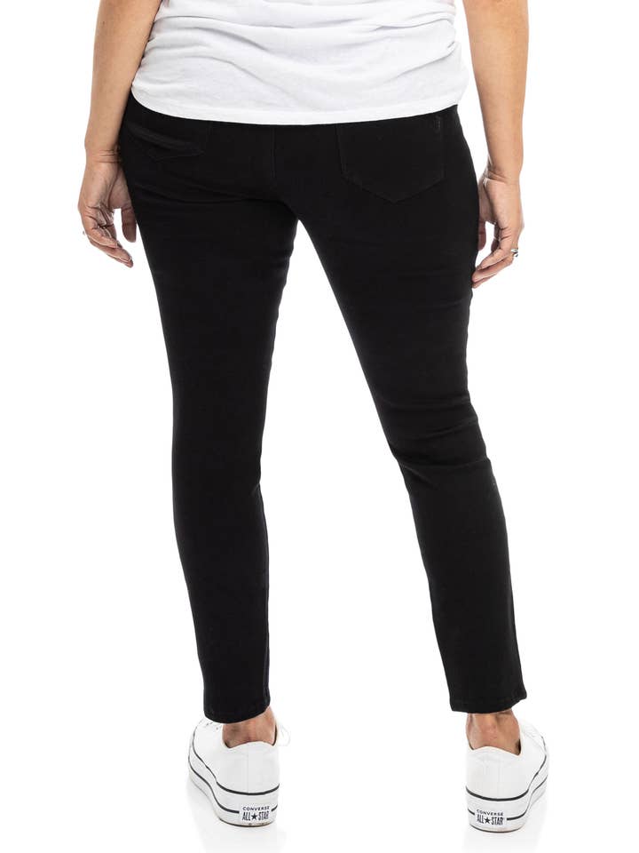 1822 Denim - Vente Jean – femme - Jean skinny Curvy Butter Ankle de 28 pouces en noir
