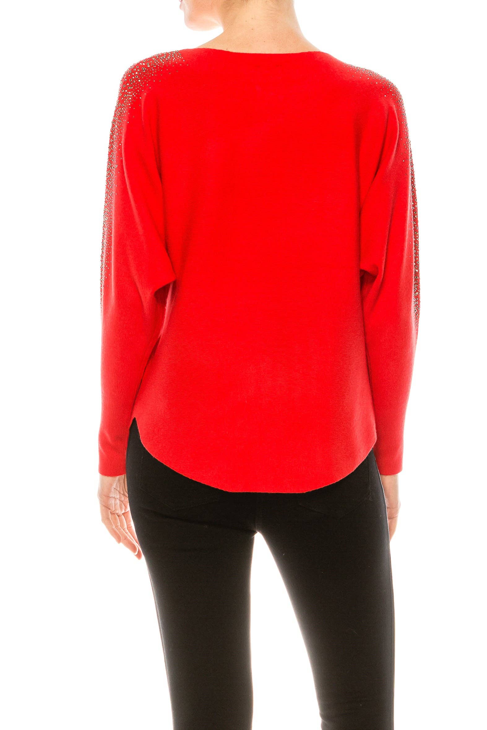 New Yorker's Apparel - Wholesale Knit Sweater - Women's - Aaeda Dolman Long Sleeve Sweater Top (More Colors)5