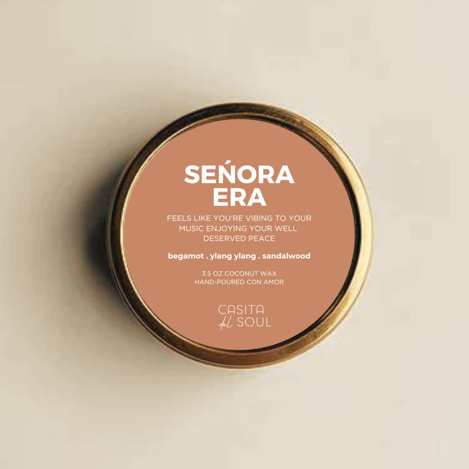 CASITA MICHI - Wholesale Travel Candles - Señora Era | Candle Tin, 3.5oz