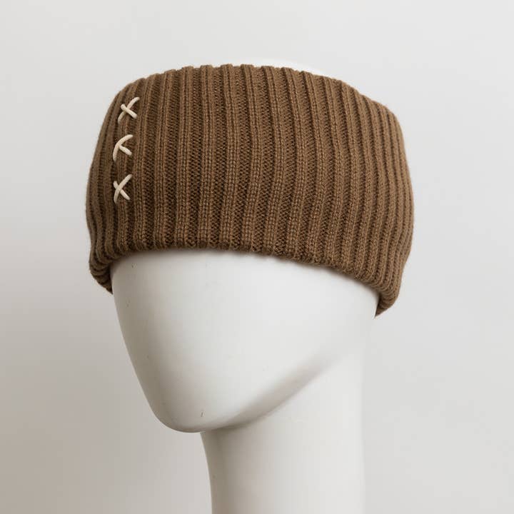 Leto Accessories - Wholesale Fashion Headband - Women's - Cross Stitch Embroidered Wrap Around Headband3