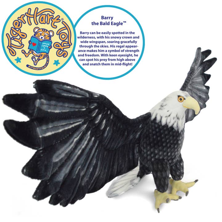VIAHART Toy Co. - Wholesale Stuffed/Plush Toy - Kids & Baby - Barry The Bald Eagle | 57 Inch Stuffed Animal Plush1