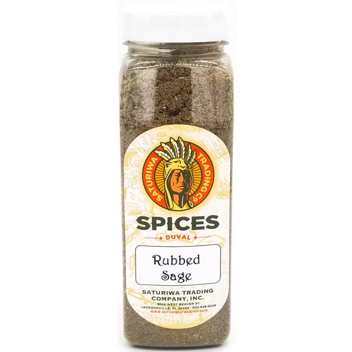 Rubbed Sage 12 oz Shaker for wholesale by Saturiwa Trading Company