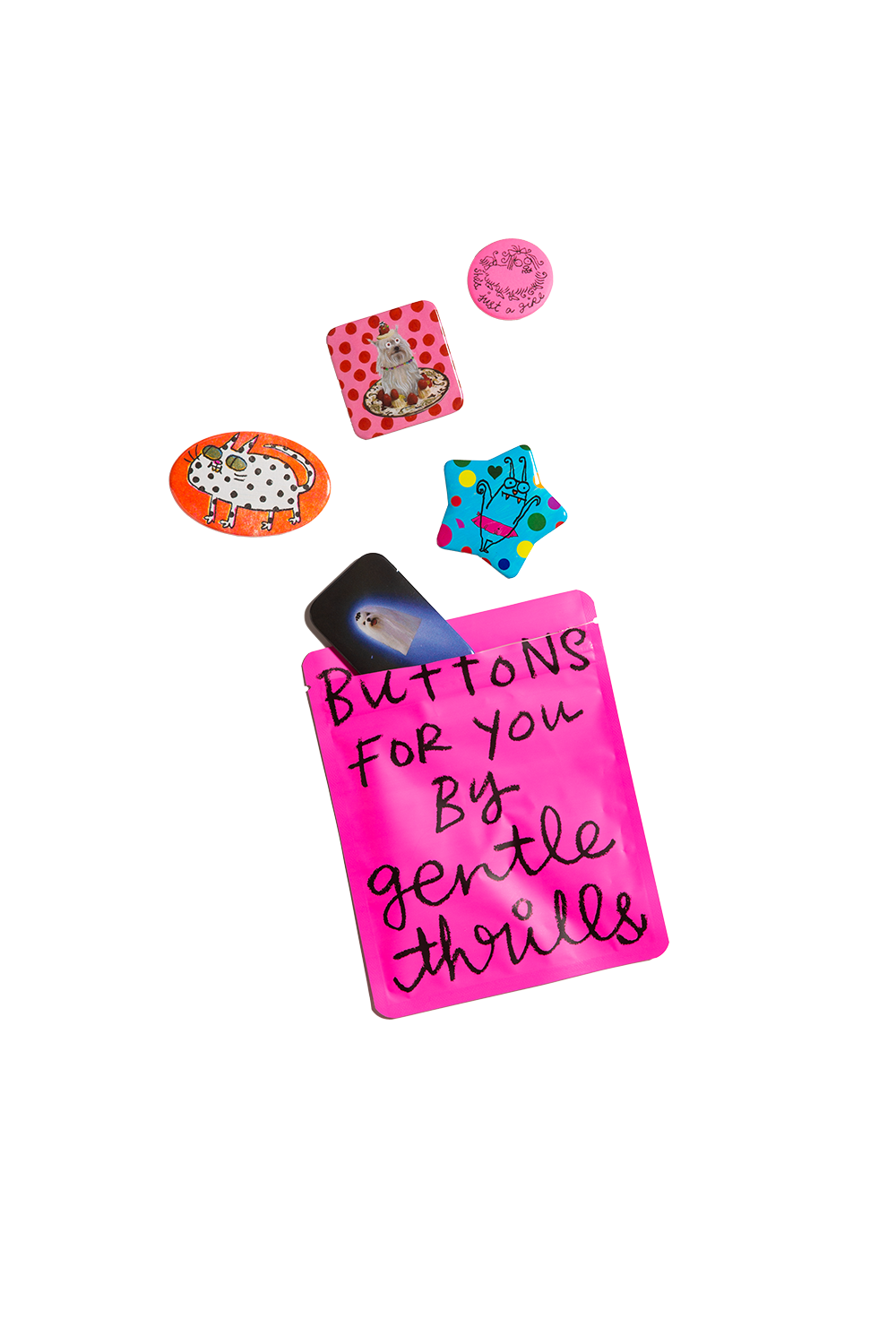 gentle thrills - Wholesale Lapel Pin/Button - chaos mode button bag0