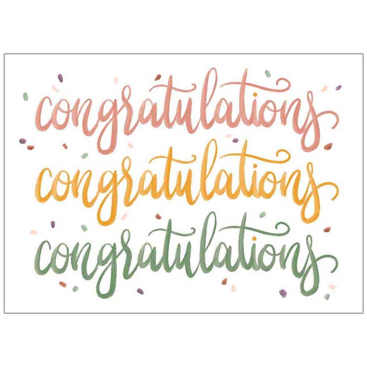 Triple Congrats - Faith Congratulations Card for wholesale by Legacy