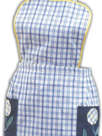 950 embroidered flower apron for wholesale by Confecciones J. Garcia