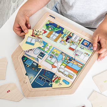Layer-Puzzle "Home" - Beleduc for wholesale by Beleduc
