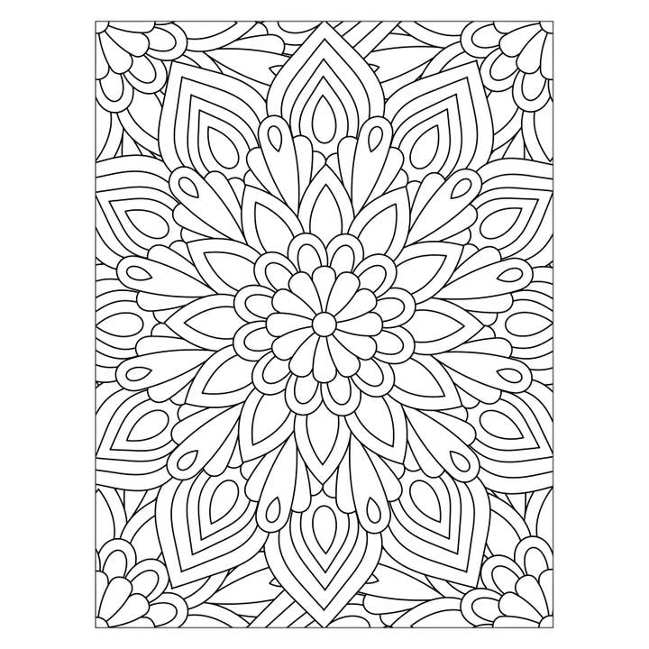 Mystical Monkey Toes - Wholesale Coloring & Activity Book - Adult - Mandala Adult Coloring Sheets With Stackable Crayon4