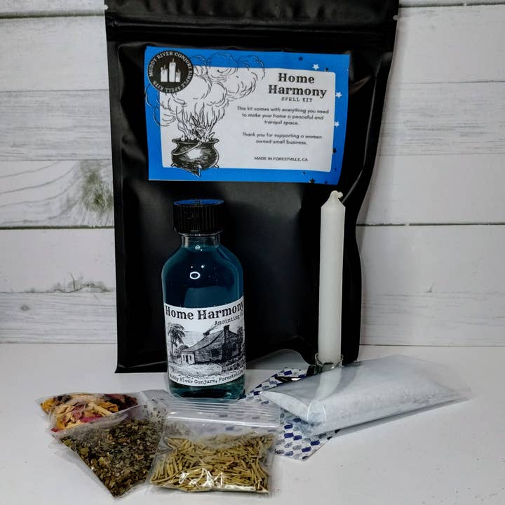 Muddy River Conjure - Wholesale Meditation Supplies - Home Harmony Ritual Kit, Spell Kit for a Peaceful Home