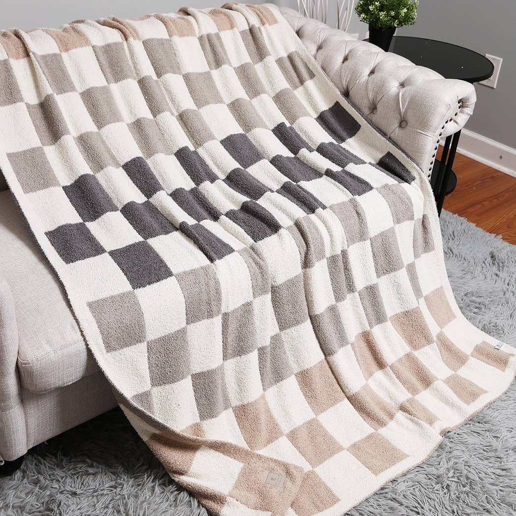 Fashion City - Wholesale Throw Blanket - Multicolor Checkered Reversible Throw Blanket17