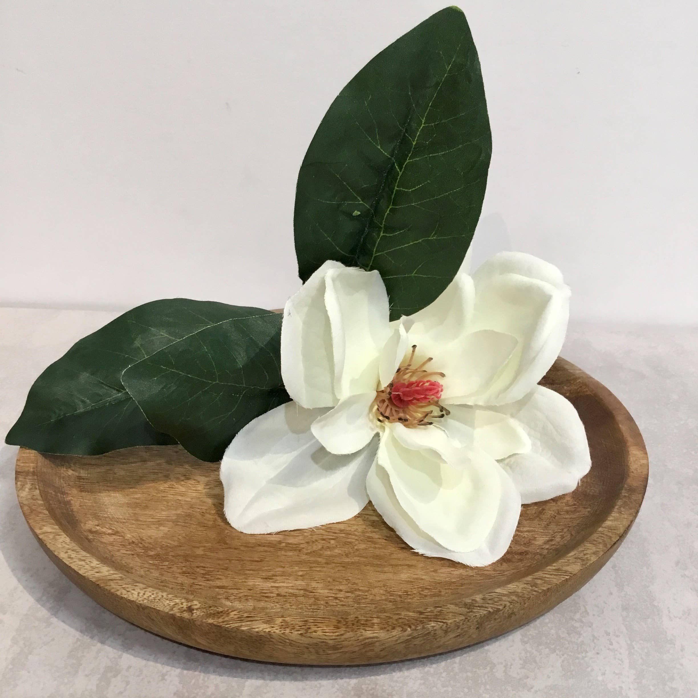 India Handicrafts Inc - Wholesale Decorative Plate/Dish/Bowl - Large Natural Wood Round Tray3