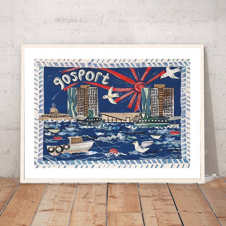 Lámina artística Gosport Waterfront de Tracy Evans para venta al por mayor de Port and Lemon