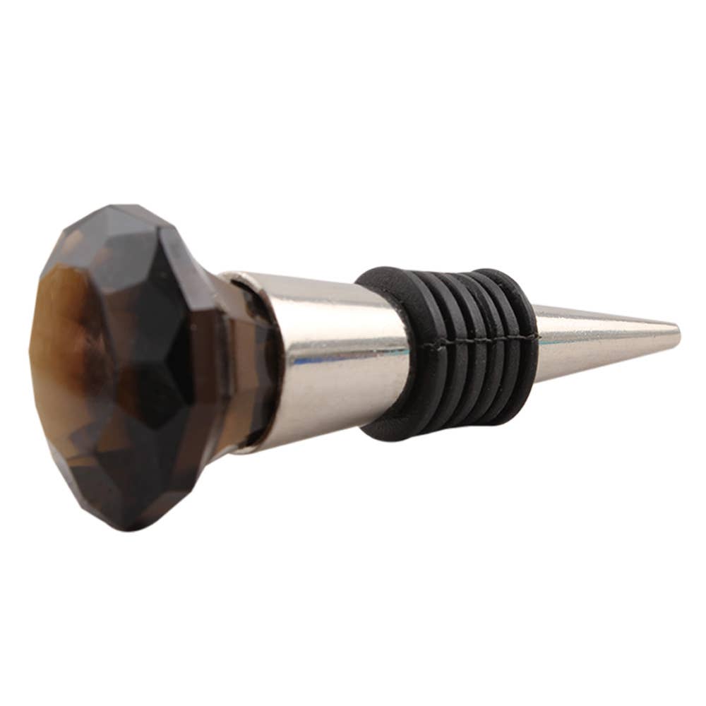 Multi 1 Pack of Glass Diamond Bottle Wine Stoppers for Gift for wholesale on Faire0