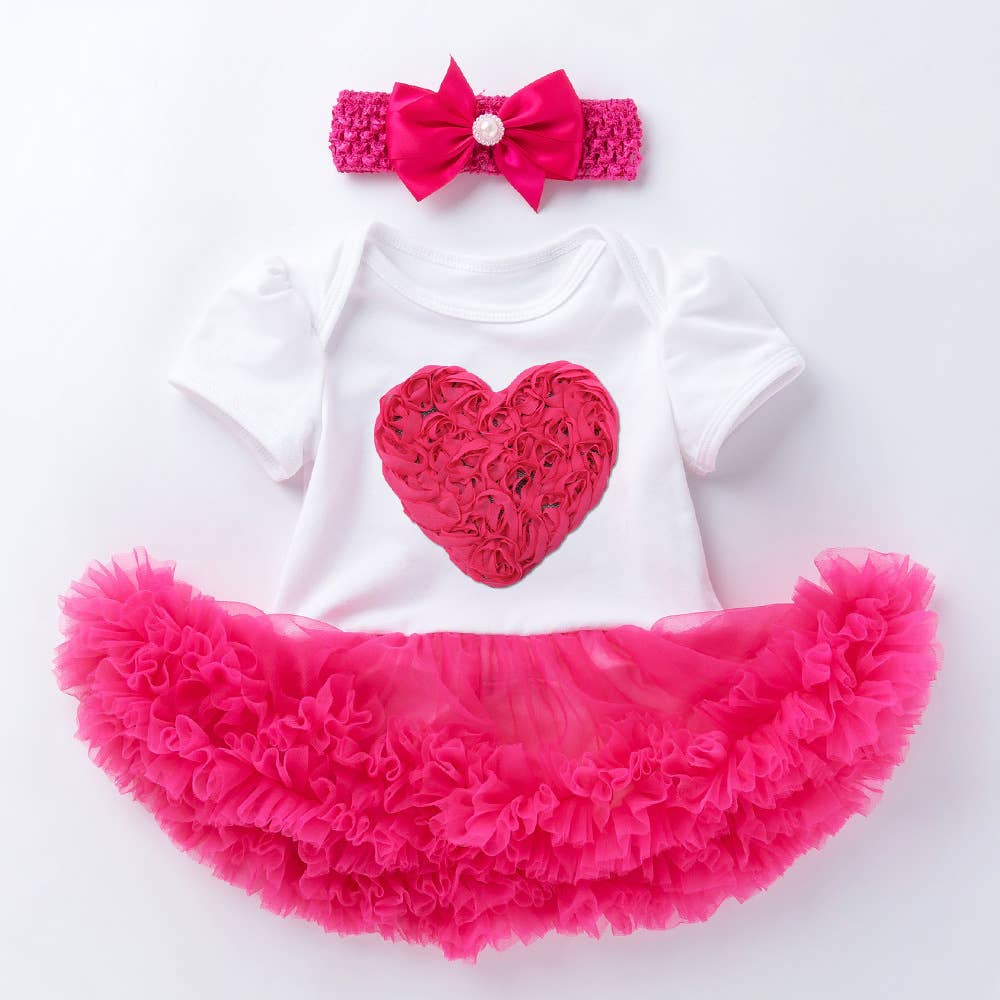 PatPat - Wholesale Dress – Baby - (Non PatPat Tags) Baby Girls Tutu Dress Bows Print Pink