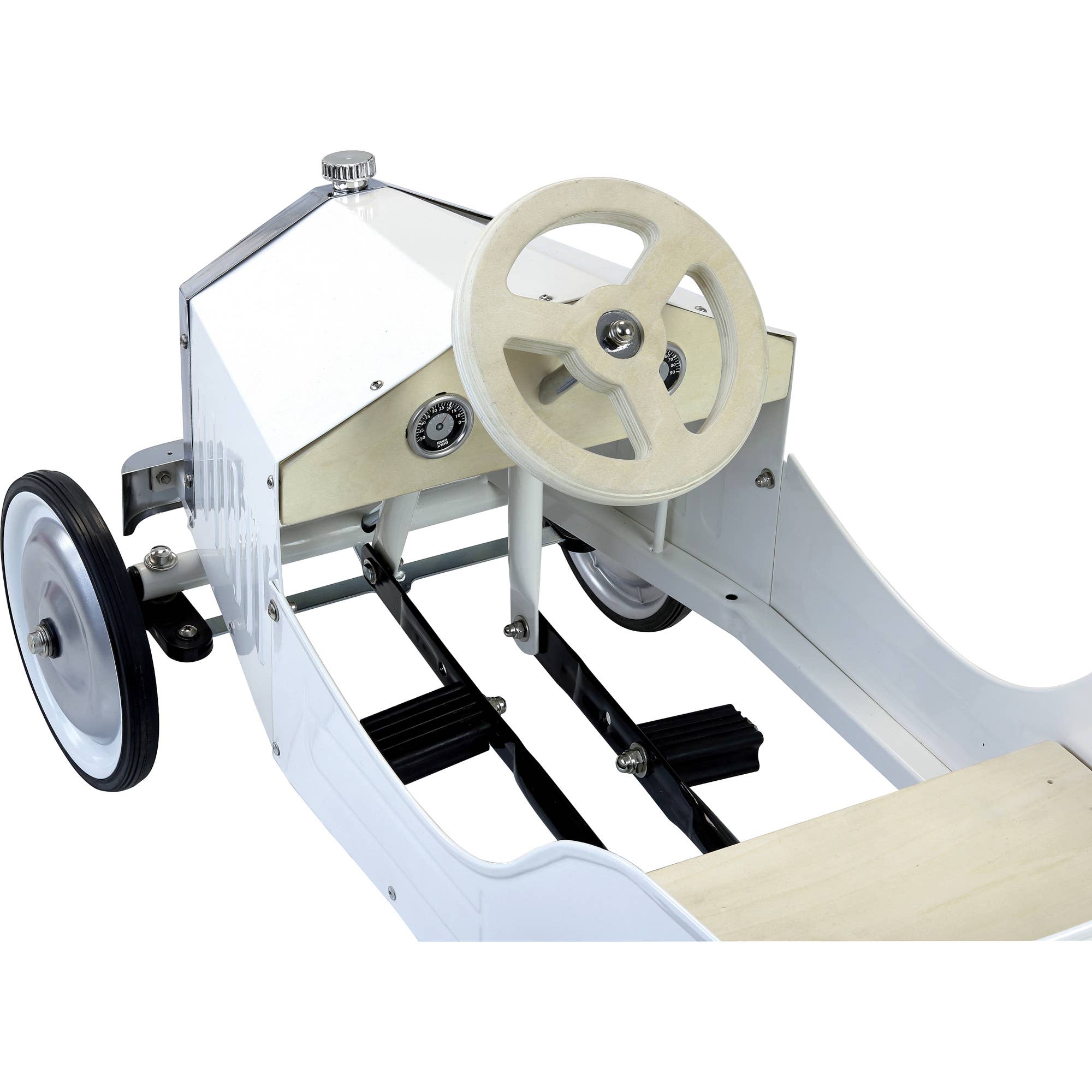 Hippychick - Wholesale Toy Car/Truck - Kids - Vilac Large White Pedal Car – Classic Ride-On Toy for Kids3