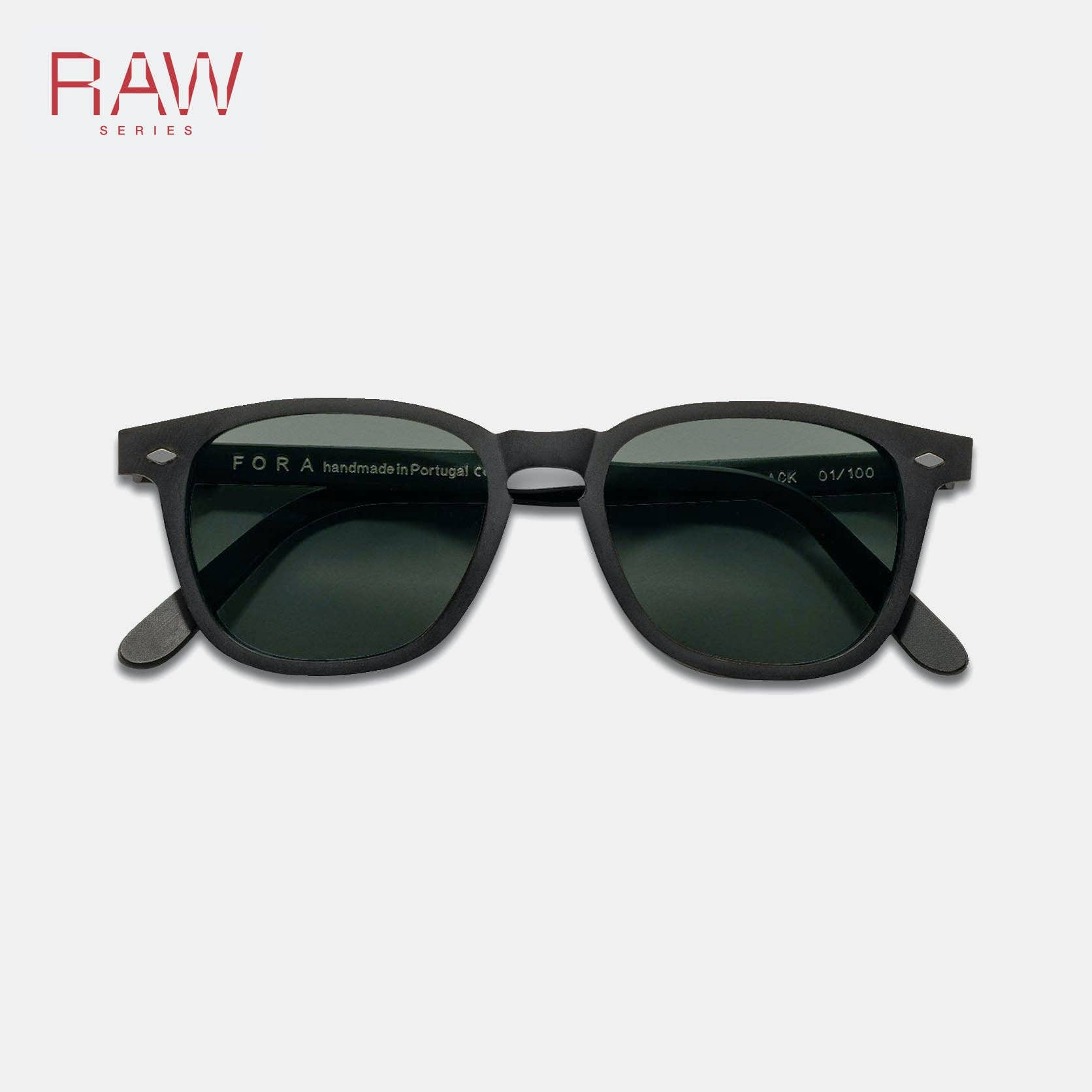FORA - Wholesale Sunglasses - Unisex - Unisex Square Sunglasses | RAW Maker | Unpolished Acetate8