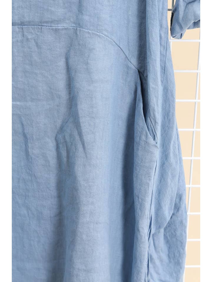 LINEN & COTTON HOUSE - Wholesale Dress - Women's - 44352 100% LINEN DRESS