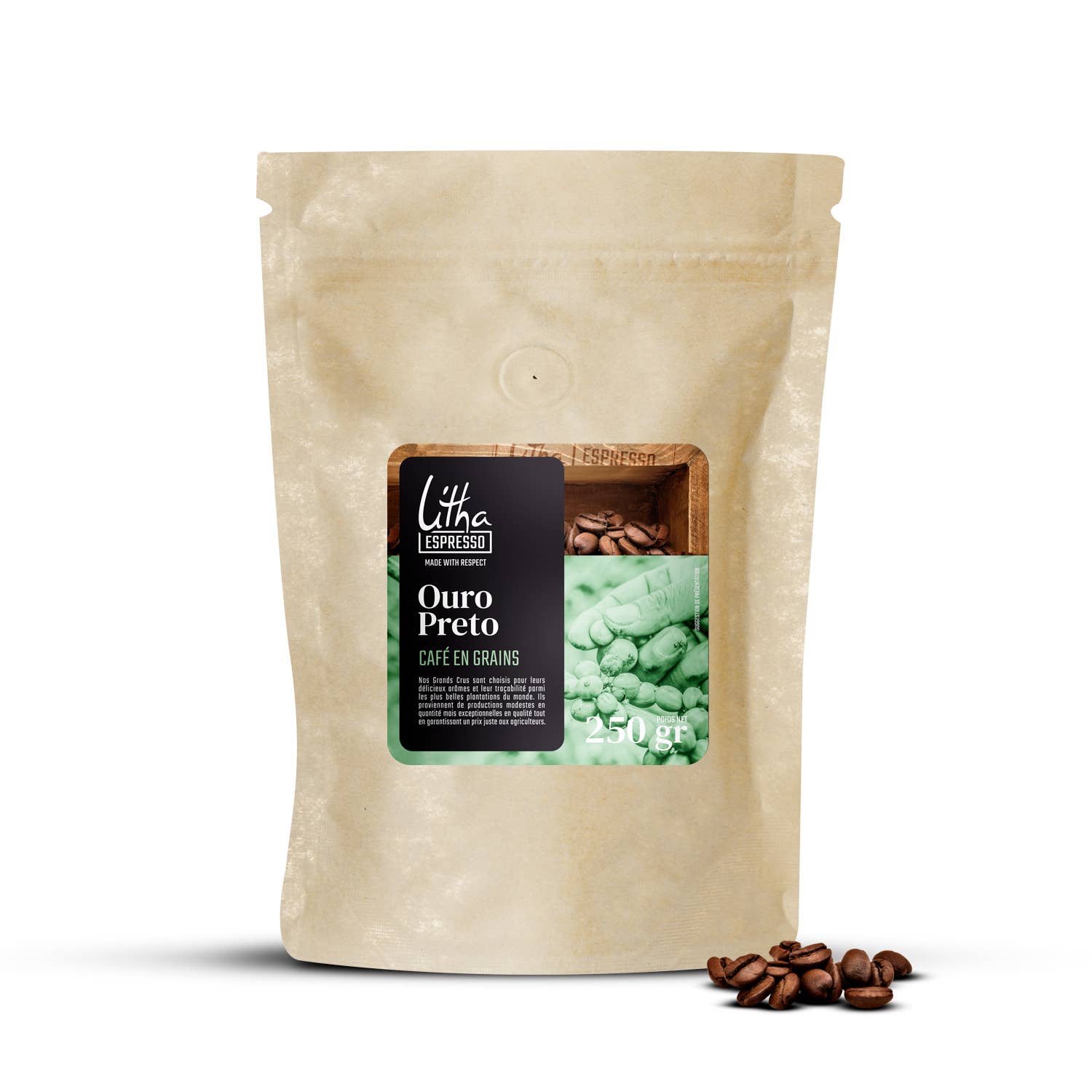 Litha Espresso - Wholesale Coffee Beans - Ouro Preto coffee beans 250g0