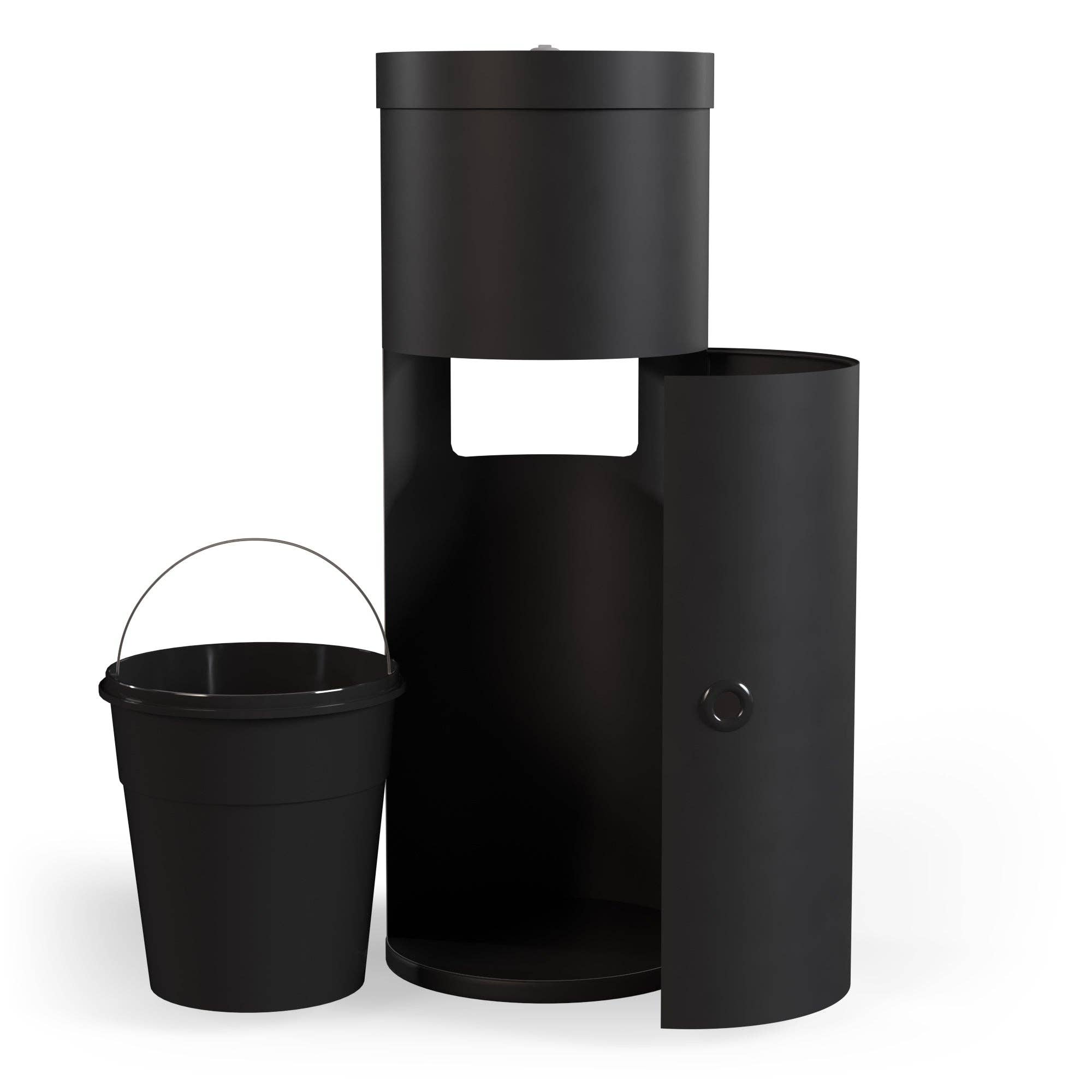 Wipex - Wholesale Trashcan/Trash Bin - Wipex Stainless Steel Bulk Wipes Free Standing Floor Dispenser for Gym Wipes9