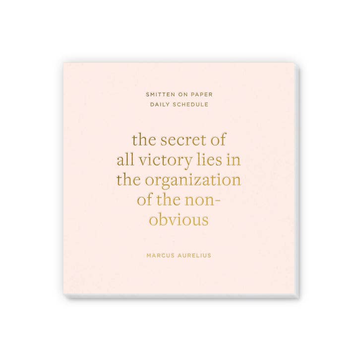 Blush Organization Notepad for wholesale by Smitten on Paper