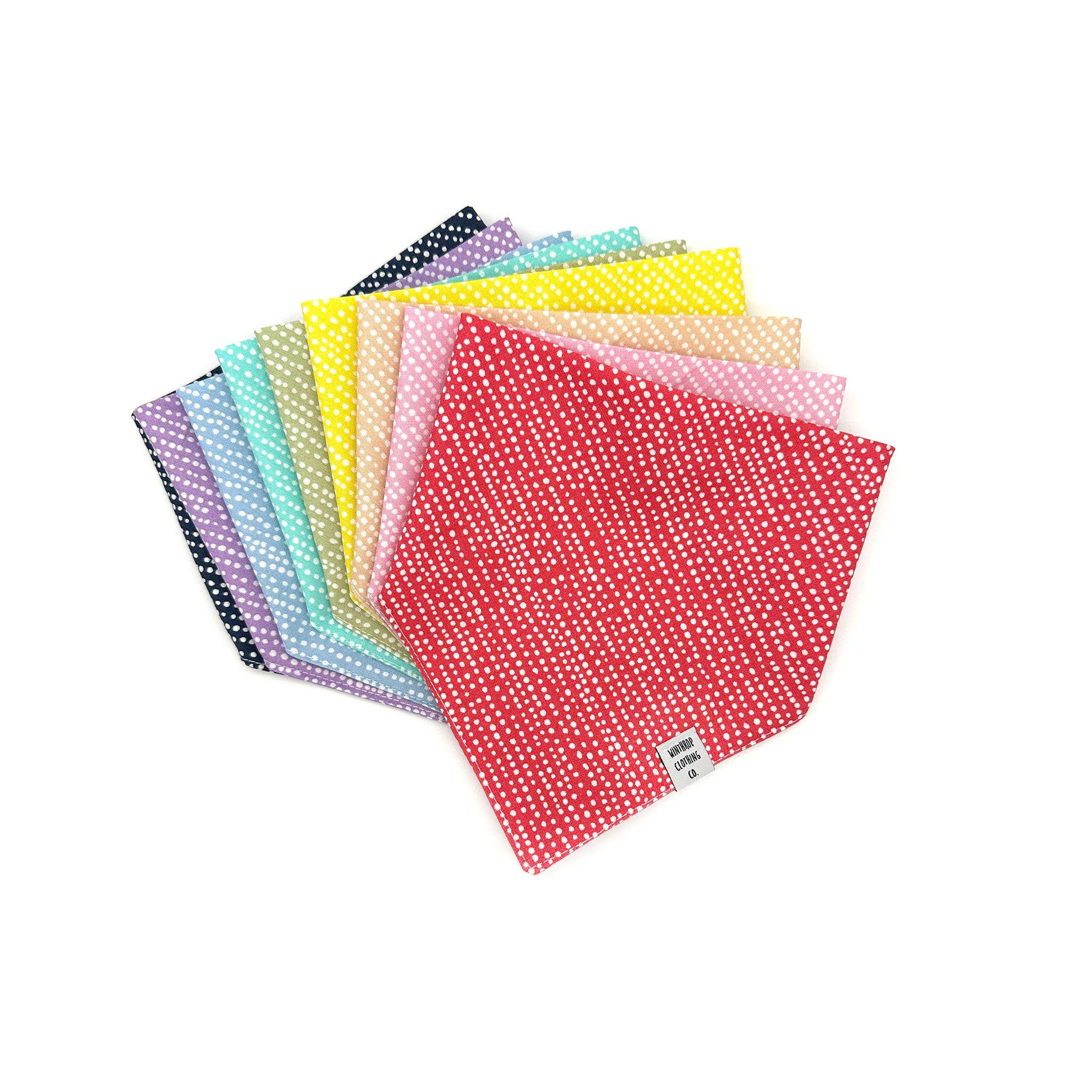 Winthrop Clothing Co. – Großhandel Haustier-Bandana – Hund – Hellblaues Hundehalstuch mit Tupfen2