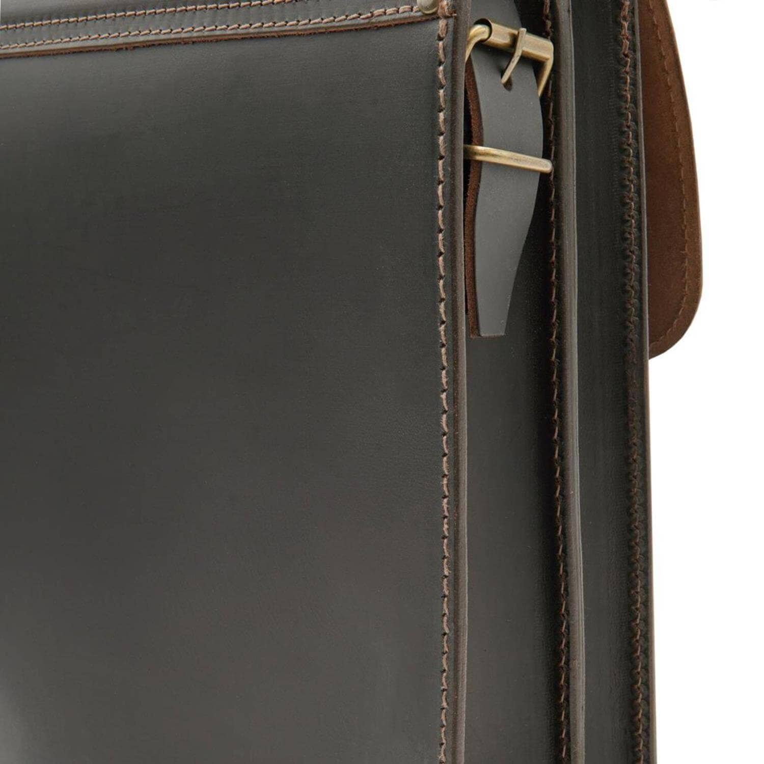 Thielemann Leather Manufacturer - Wholesale Briefcase - Unisex - “Kiev” PREMIUM leather briefcase | color: dark brown8