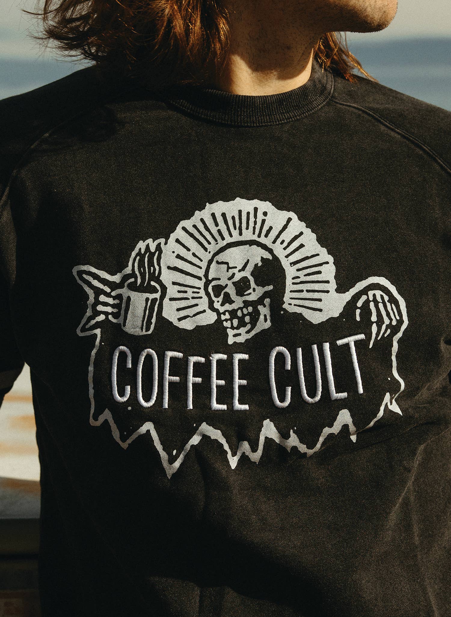 Pyknic - Wholesale Graphic Sweatshirt - Unisex - Coffee Cult Crewneck Sweatshirt6