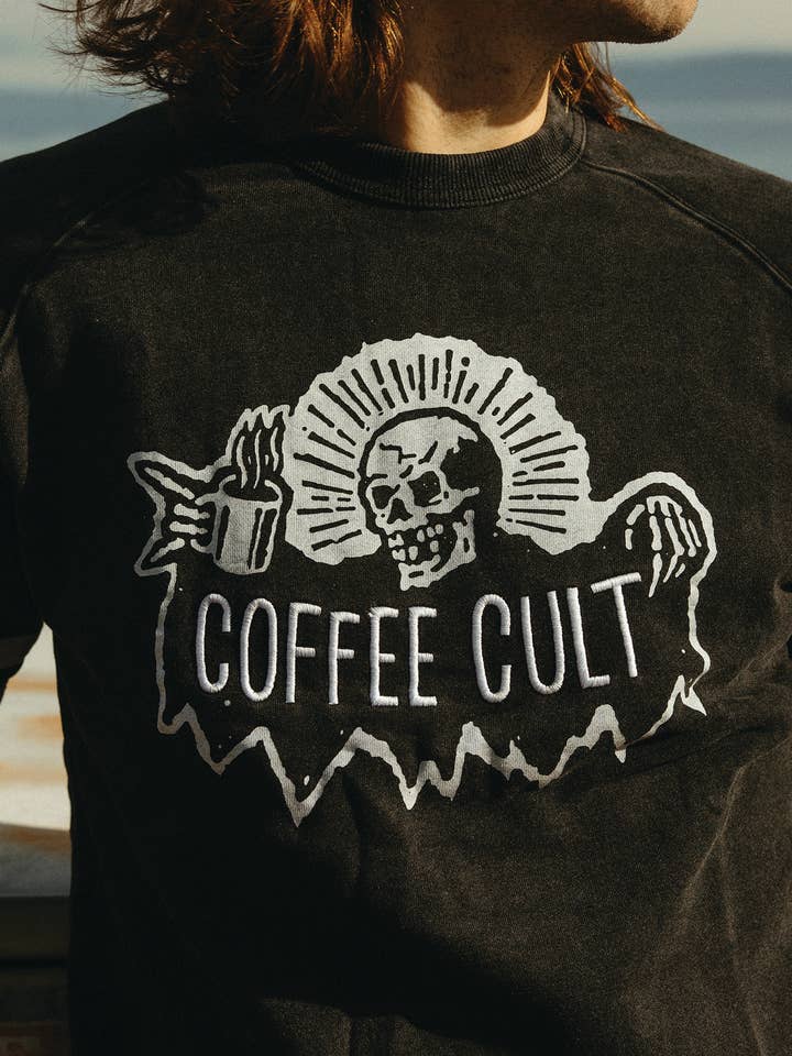 Pyknic - Wholesale Graphic Sweatshirt - Unisex - Coffee Cult Crewneck Sweatshirt6