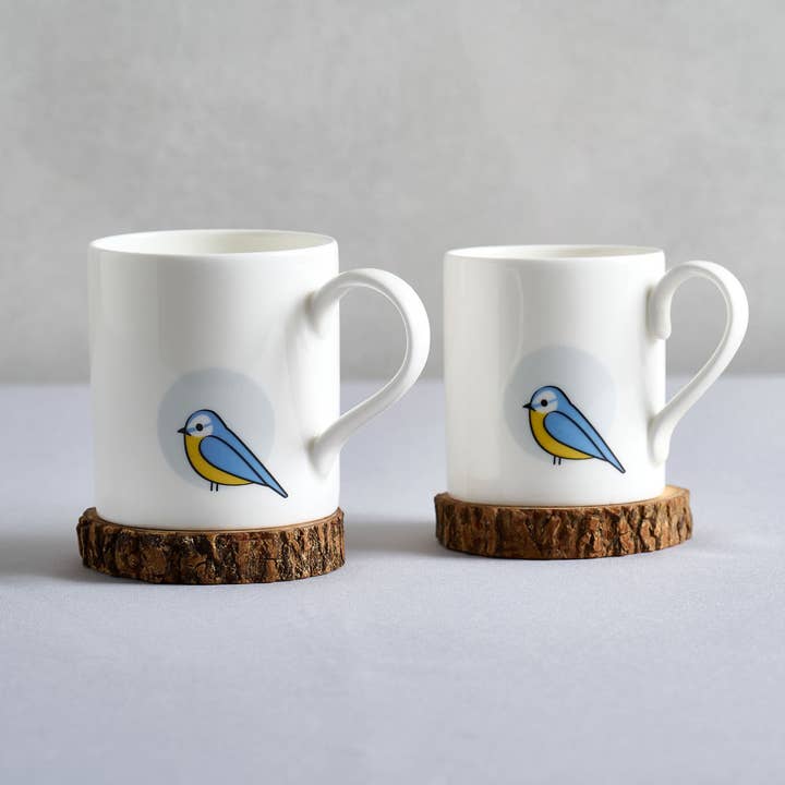 Jin Designs - Wholesale Coffee Mug - Blue Tit Mug2