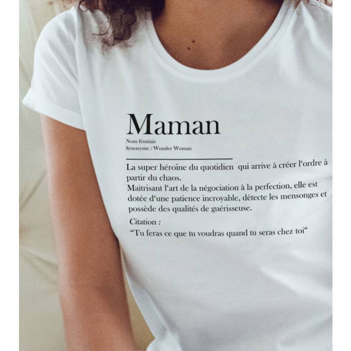 Camiseta feminina estampada - Definição de mãe por atacado de Juste un t-shirt