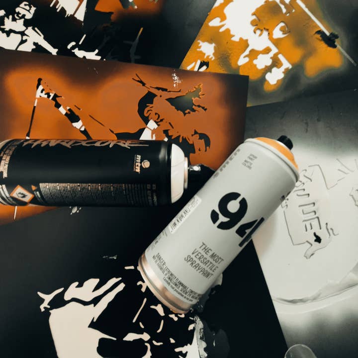 URBAN.ITY SRL - Venta al por mayor Plantilla/troqueles - Banksy Stencil in PP - Pulp Fiction