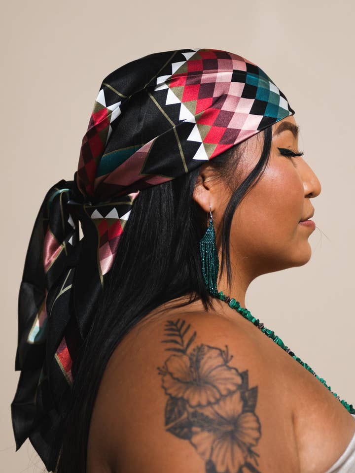 Indigenous Beauty Silk Scarf for wholesale by B.Yellowtail